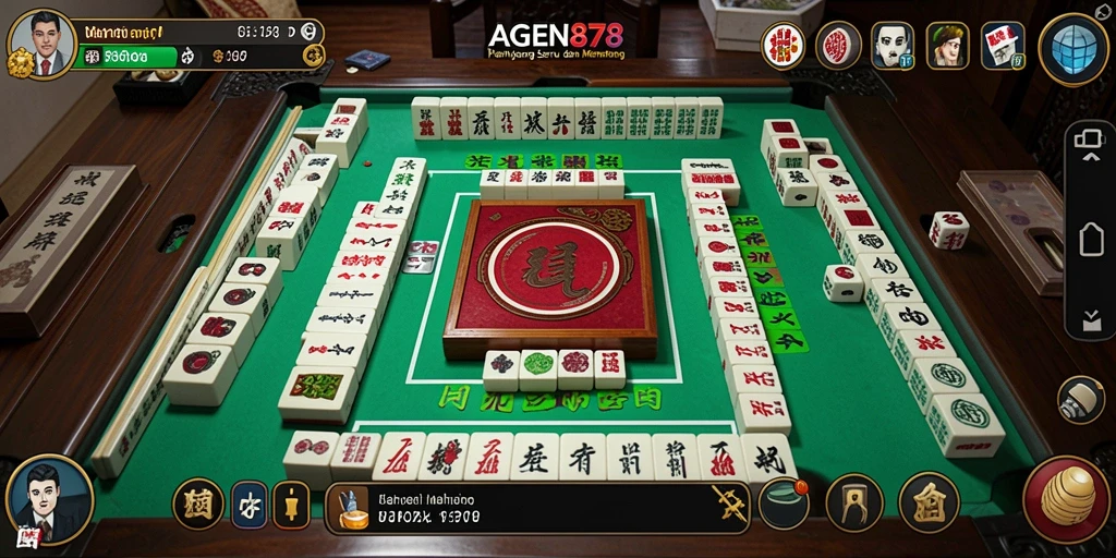 Tampilan permainan Mahjong yang menantang dan seru di AGEN878.