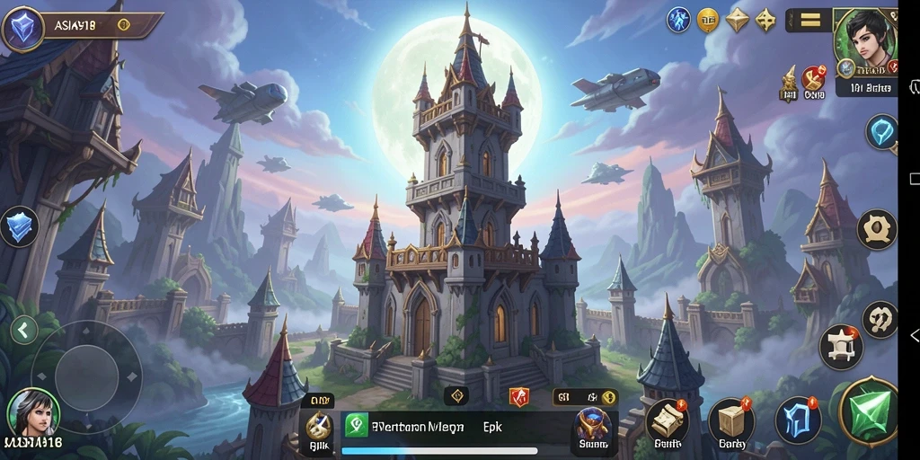 Gameplay ASIA918 yang seru dengan menara pertahanan yang strategis.