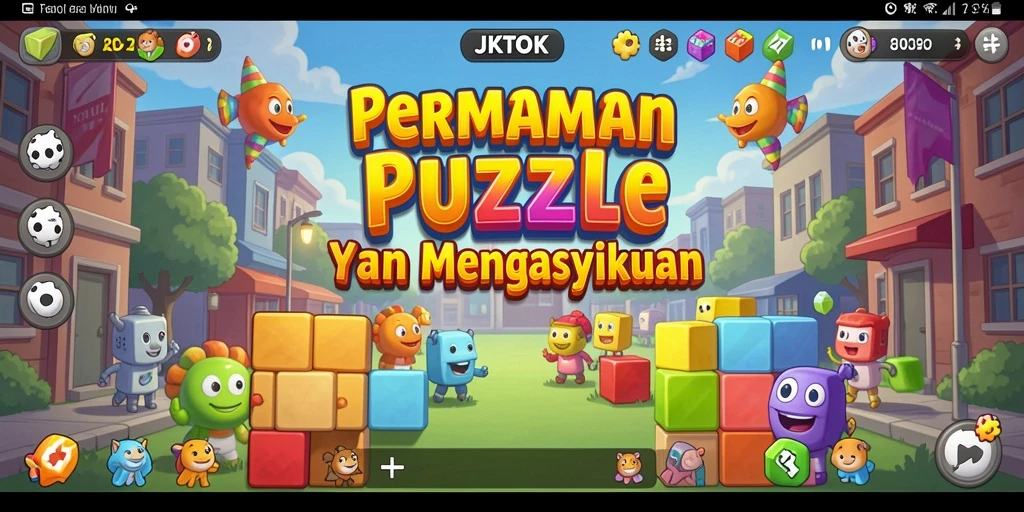 Tampilan gameplay JKTOK yang penuh tantangan Puzzle.