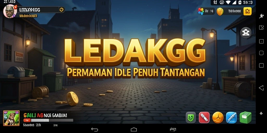 Screenshot utama LEDAKGG menunjukkan gameplay yang asyik dan menarik.