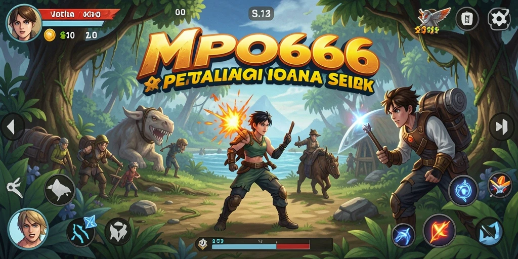 Screenshot MPO666 menampilkan karakter utama dalam aksi petualangan.