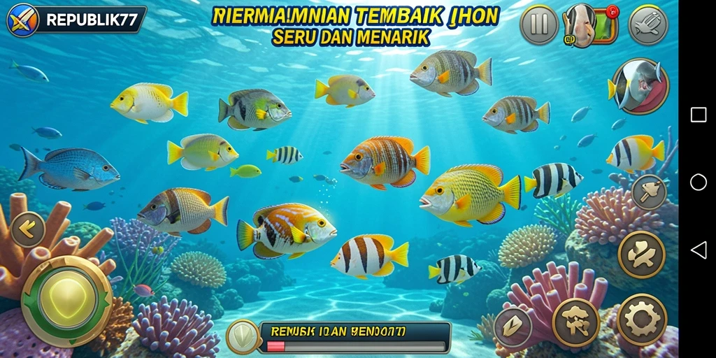 Tampilan menarik dari gameplay Tembak Ikan di REPUBLIK77.