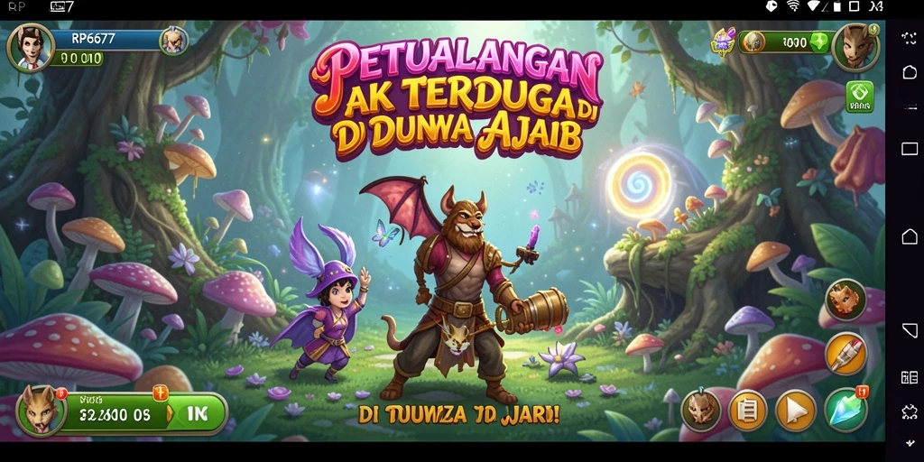 Tangkapan layar gameplay RP6677 menampilkan dunia petualangan yang luas dan menantang.
