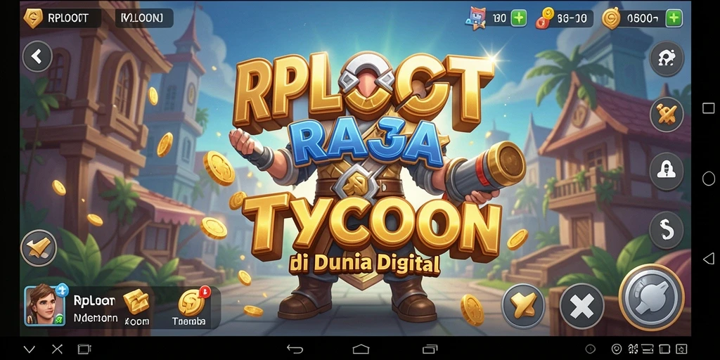 Tampilan gameplay menarik dari RPLOOT menampilkan pengelolaan bisnis yang strategis.