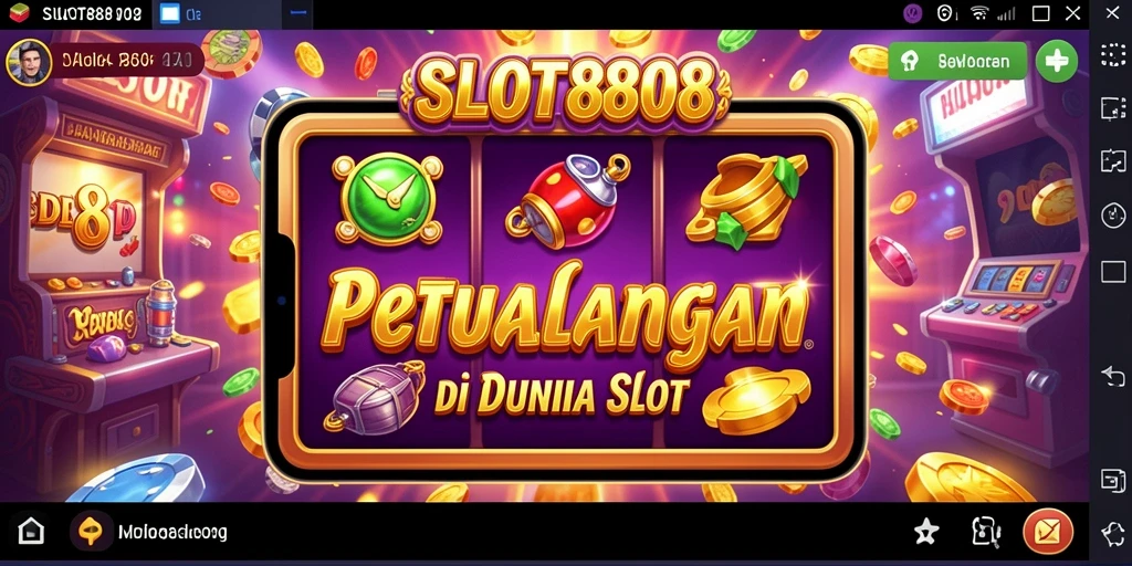Tampilan gameplay menegangkan di SLOT8808 yang penuh petualangan.